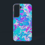 Liquid Marble Cell Phone Case in Blue and Pink<br><div class="desc">Beautiful liquid marble cell phone case in blue,  pink,  and white.</div>