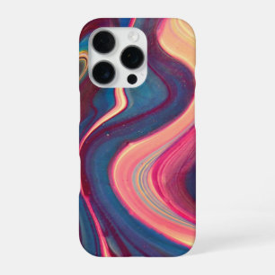 ​liquid marble,​fluid art,​​purple, pastel , iPhone 16 pro case