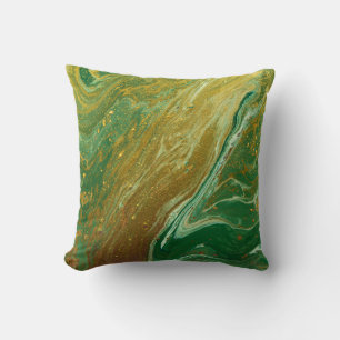 Liquid marble pattern throw pillow
