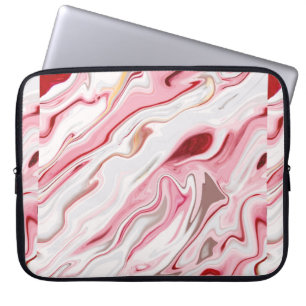 Liquid marble texture design, colourful marbling s laptop sleeve