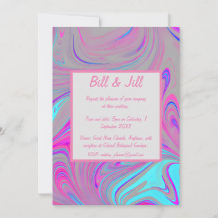 Liquid Marble Wedding Invitation
