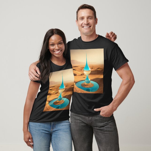 "Liquid Mirage: The Giant Droplet Water Shop T-Shirt (Unisex)