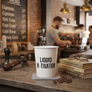Liquid Motivation Modern Caffeine Addict Paper Cups