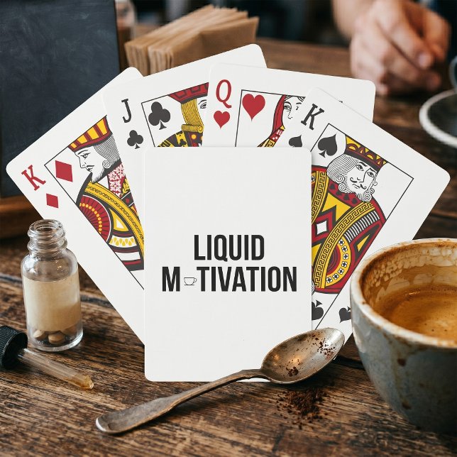Liquid Motivation Modern Caffeine Addict  Playing Cards (Creator Uploaded)
