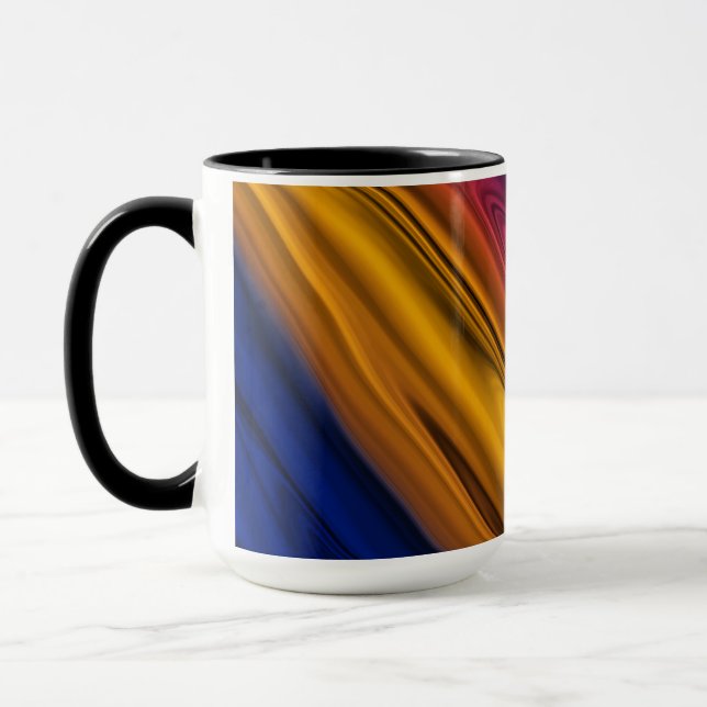 Liquid Paint Abstract Mug (Left)