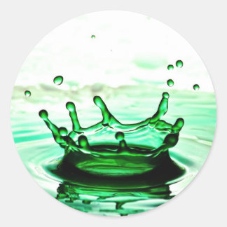 Liquid Photography - Splash Classic Round Sticker