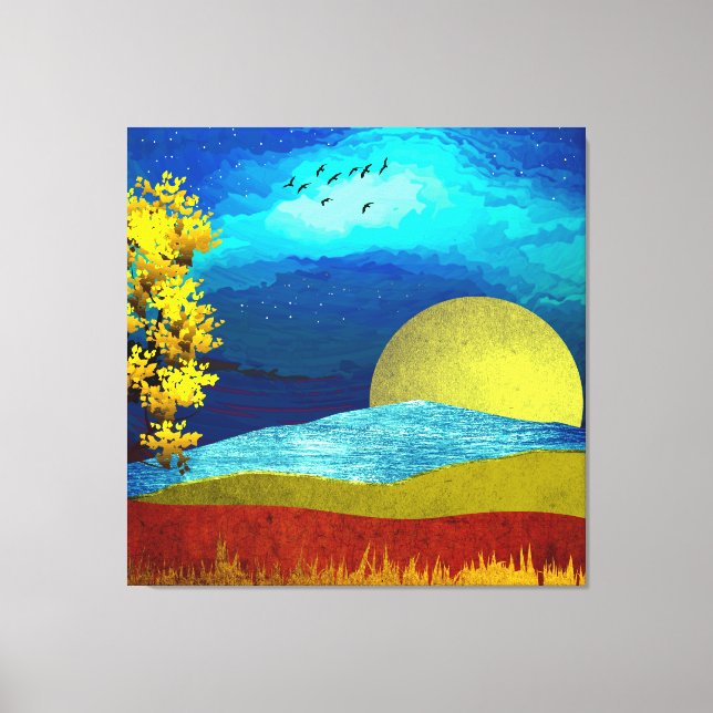 Liquid Sky Landscape Canvas Print (Front)