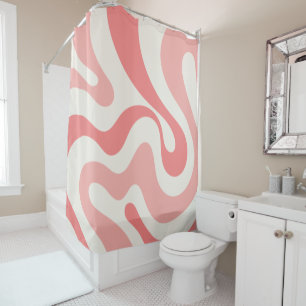 Liquid Swirl Abstract in Soft Pink