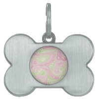 Liquid Swirl Green Pink Pattern
