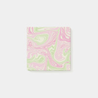 Liquid Swirl Green Pink Pattern