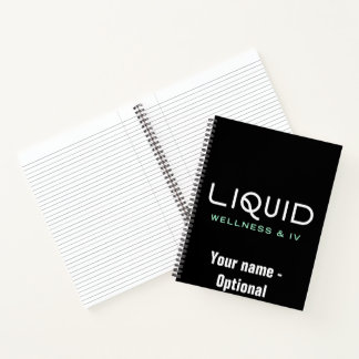 Liquid Wellness & IV Notebook - Black