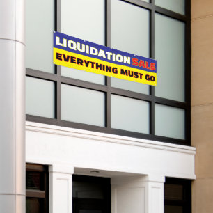 Liquidation Sale Everything Must Go Business Banner