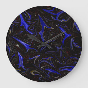 Liquidized Outer Space Pattern, Large Clock. Clock