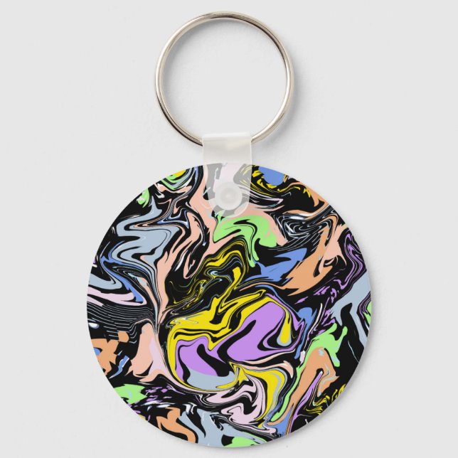 Liquify Abstraction Keychain (Front)