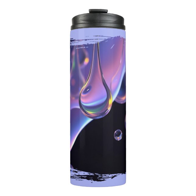 Liquify - AI Fantasy Sci-Fi Art Print Thermal Tumbler (Front)
