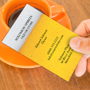 Liquor Beer Store Business Card