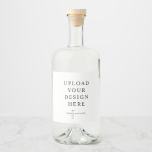 Liquor Bottle Label 4" x 3.5" (set of 6)