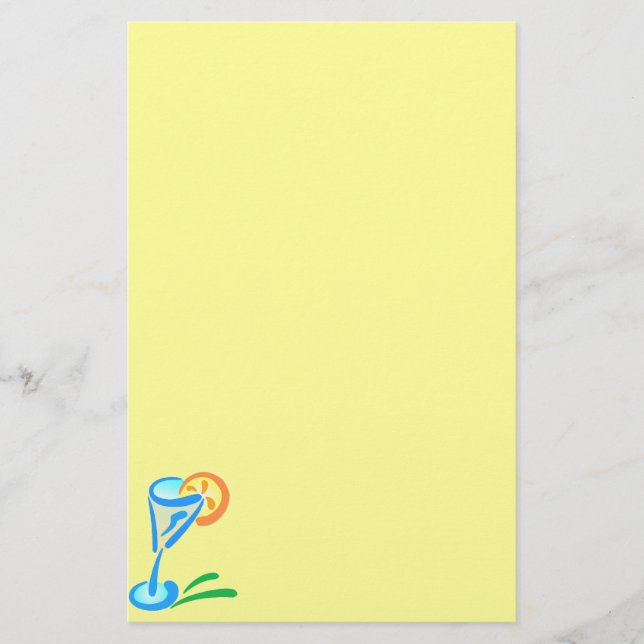 Liquor Glass Customized Stationery (Front)