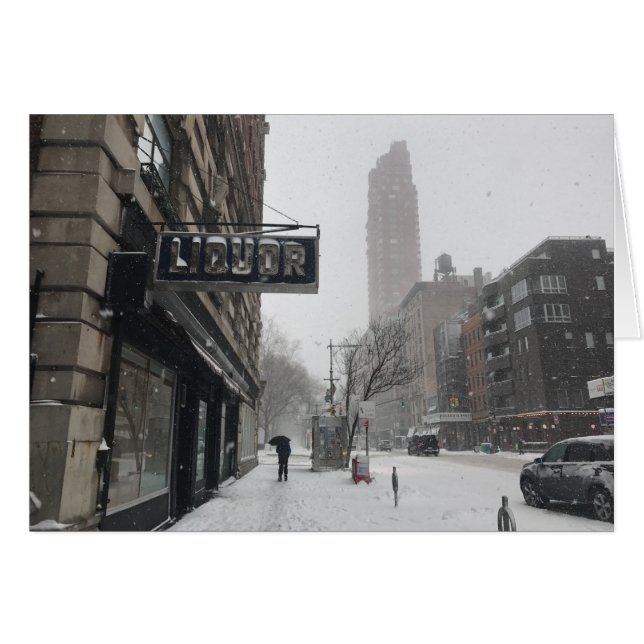 Liquor Store NYC Columbus Avenue New York Blizzard (Front Horizontal)