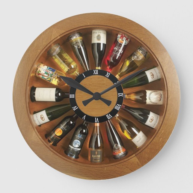 liquor wheel clock clock (Front)