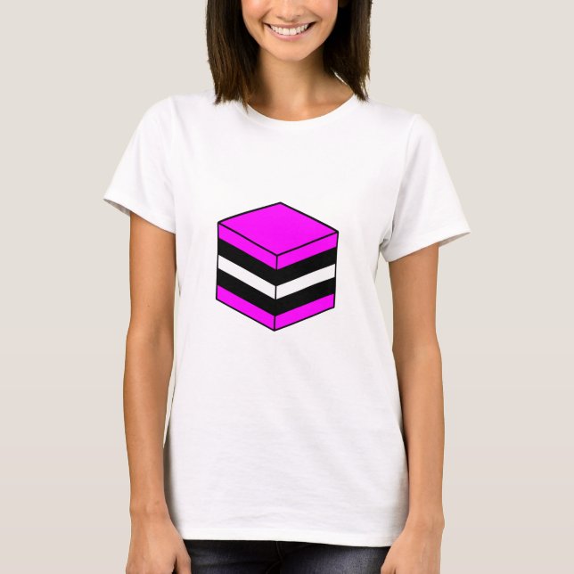 Liquorice All Sort - Magenta, White and Black T-Shirt (Front)