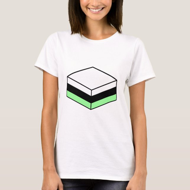 Liquorice All Sort - White, Black and Mint Green T-Shirt (Front)