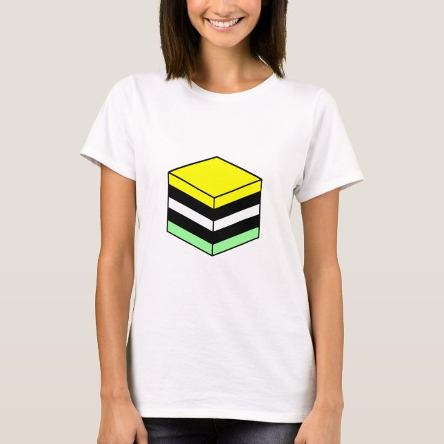 Liquorice All Sort - Yellow, Green, White & Black T-Shirt (Front)