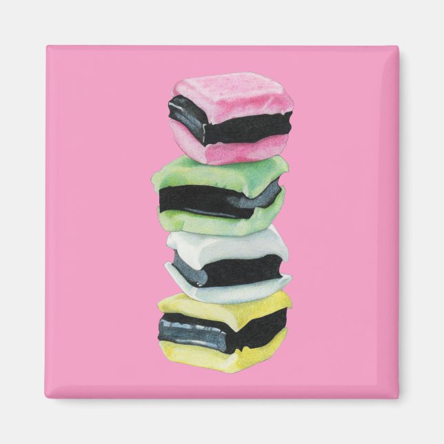 Liquorice Allsorts pink Magnet (Front)