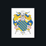 Lira Family Crest Canvas Print<br><div class="desc">Lira Coat of Arms</div>
