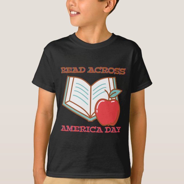 Lire à travers l'Amérique Jour classique T-shirt (Devant)