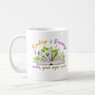 Lire Citation Mug - Dream With Your Eyes Open