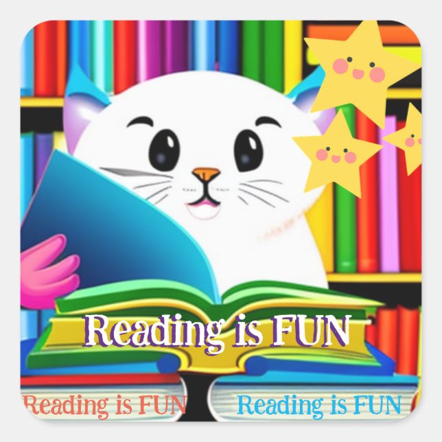 Lire est un Sticker amusant (Devant)