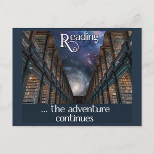 Lire ... l'aventure continue carte postale