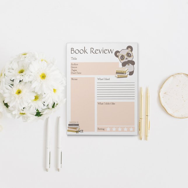 Lire le livre Club School Kids Bloc-notes (Reading Collection Notepad Book Review Panda)
