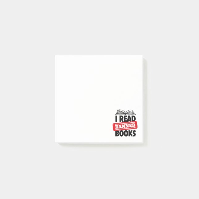 Lire les livres interdits Notes post-it (Devant)