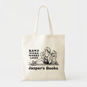 Lire plus Inquiète Moins Boy Lecture Livre Sac