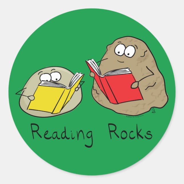 Lire Rocks Drôle Stickers Livre