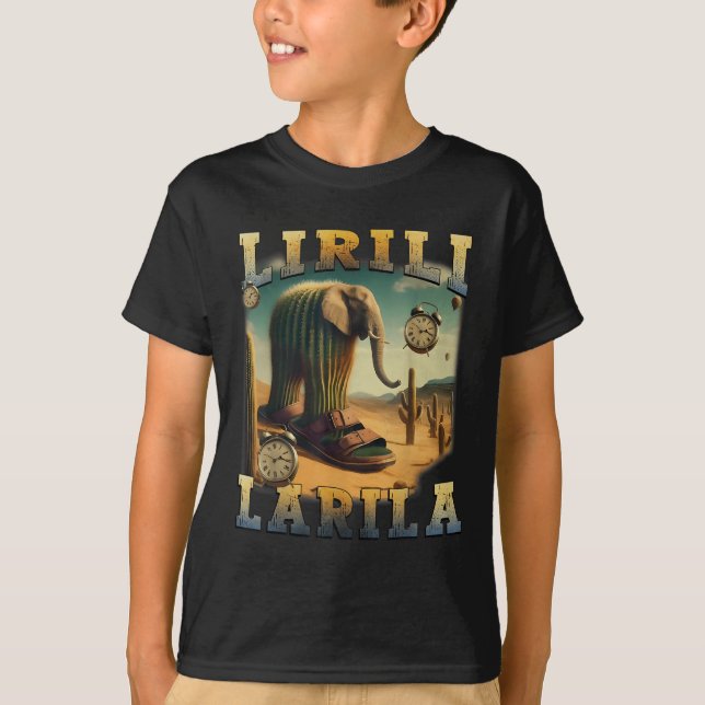 Lirili Larila Funny Italian Brainrot Meme  T-Shirt (Front)
