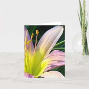 Lis bonjour ! Carte pour notes