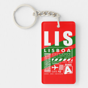 LIS Lisbon Airport Keychain