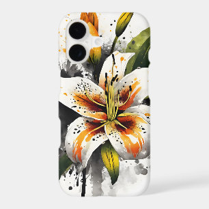 Lis tigré - Fleurs aquarelle