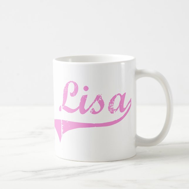 Lisa Classic Style Name Coffee Mug (Right)