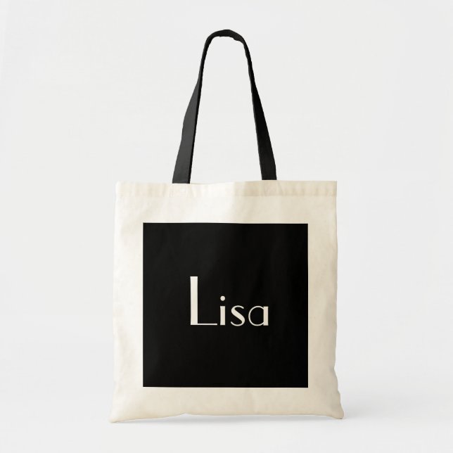 Lisa In Black And White II Tote Bag (Front)