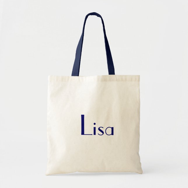 Lisa In Navy And White I Tote Bag (Front)