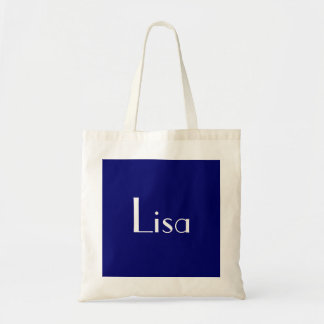 Lisa In Navy IV Tote Bag
