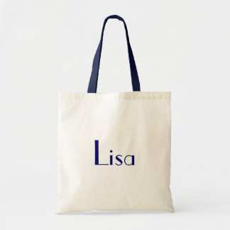 Lisa In Navy Tote Bag
