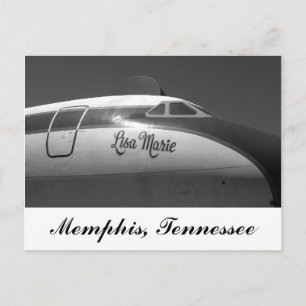 Lisa Marie Airplane Memphis Tennessee Postcard
