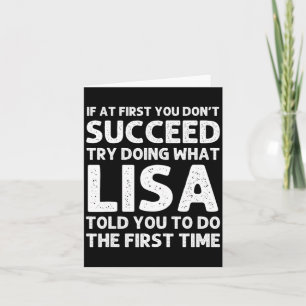 Lisa Name D Birthday Funny Christmas Jo  Card