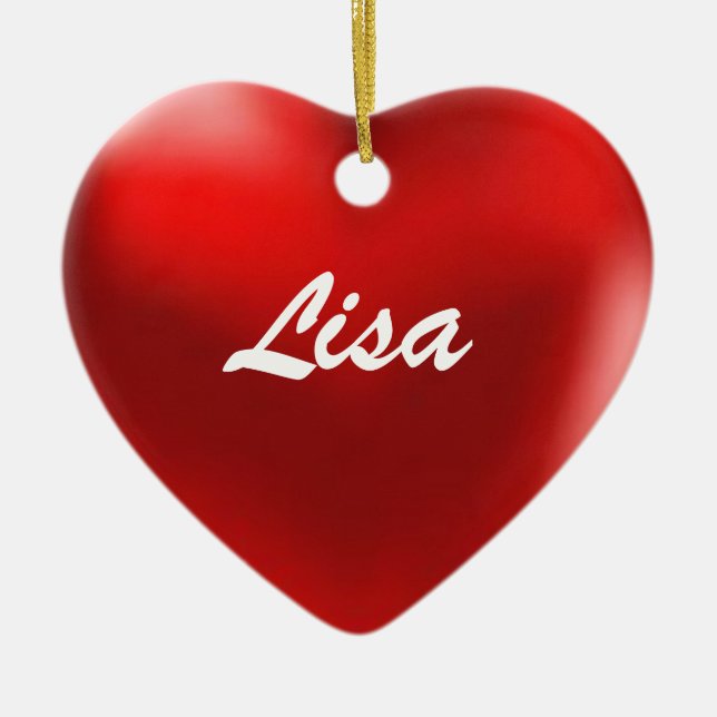 Lisa Ornament Heart (Front)