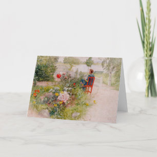 Lisbeth  in the Flower Garden Card